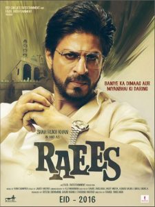 Raees Bollywood Movie Poster Image 1