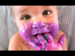 Funny Messy Babies – Baby’s First Birthday Cake